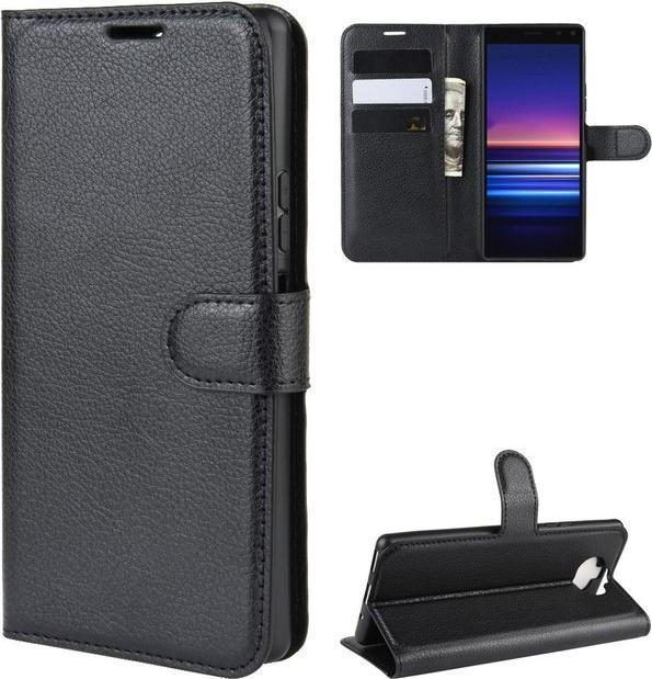 Actual product image MU Classic Litchi Leather Bookcover Series (Sony Xperia 8)