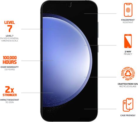 Image du produit Eiger Mountain Glass Black (1 pièce(s), Samsung Galaxy S24+)