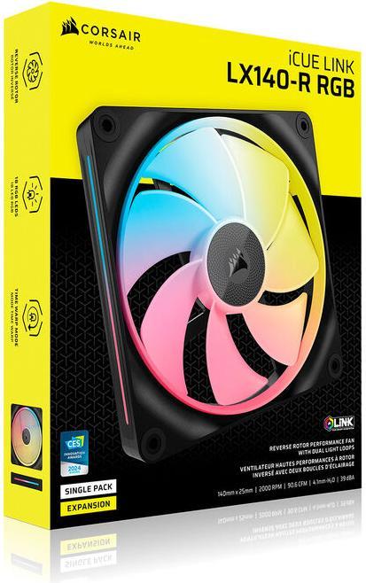 Image du produit Corsair iCUE LINK LX140-R RGB (140 mm, 1 x)