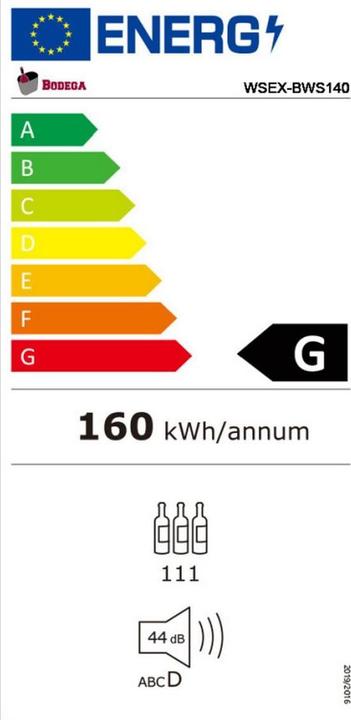 Energie-Label Bodega Bws140