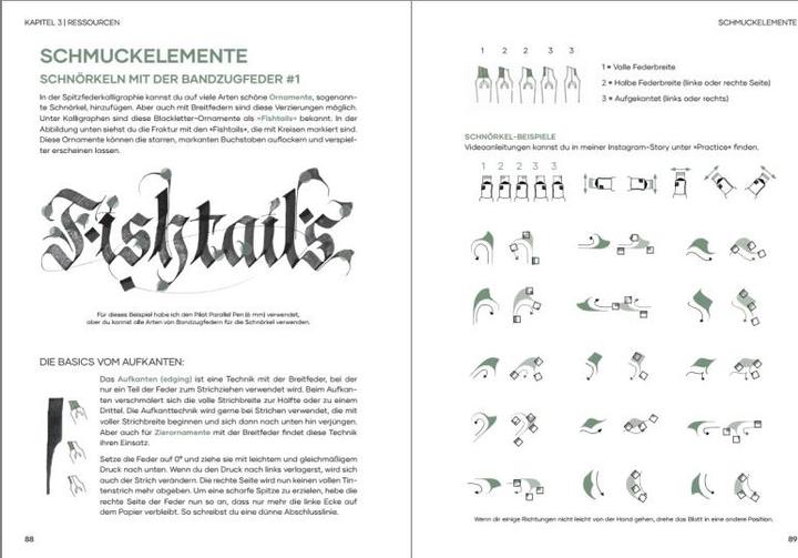 Produktbild Praxisbuch Kalligraphie Alphabete (Deutsch, Cindy Schullerer, 2022)