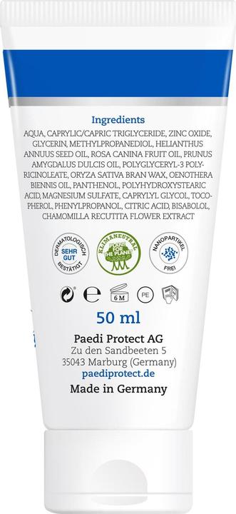 Actual product image Paediprotect Wound protection cream