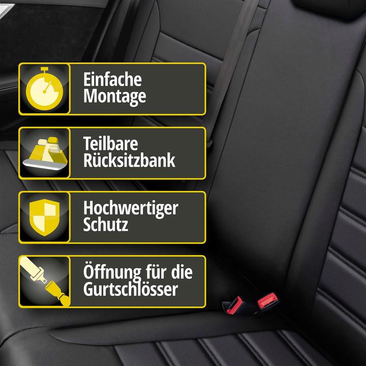 Immagine prodotto Walser Coprisedile per Opel Corsa D (S07) 07/2006-08/2014, 1 coprisedile posteriore