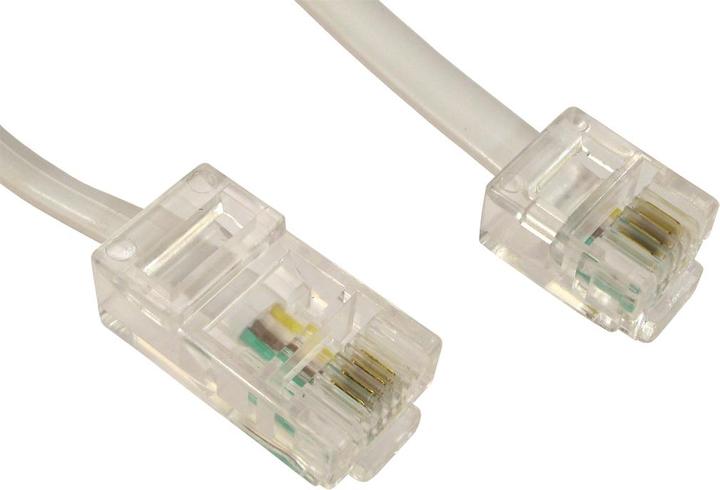 Cables Direct CDL 20m Câble RJ11 vers RJ45 - Blanc