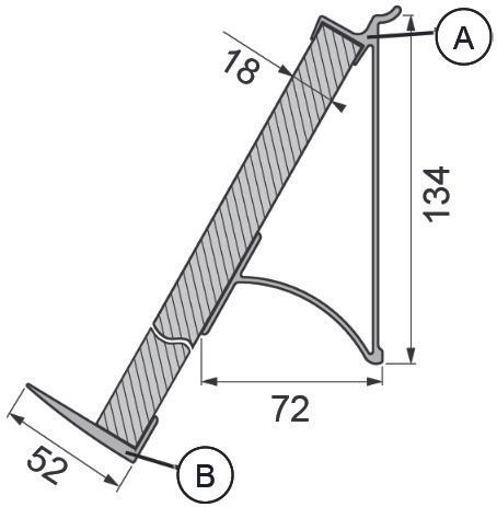 Actual product image OK-Line Basic professional for bookend / presentation shelf Wall System (1 pcs.)