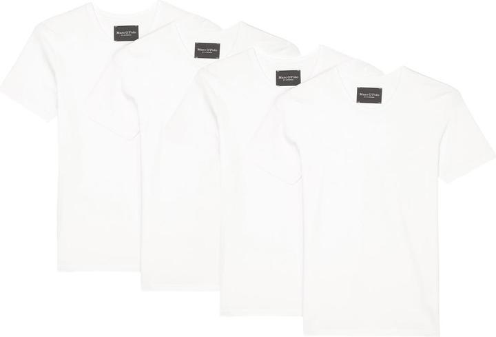 Produktbild Marc O'Polo 4er Pack Essentials Organic Cotton Unterhemd / Shirt Langarm (S)