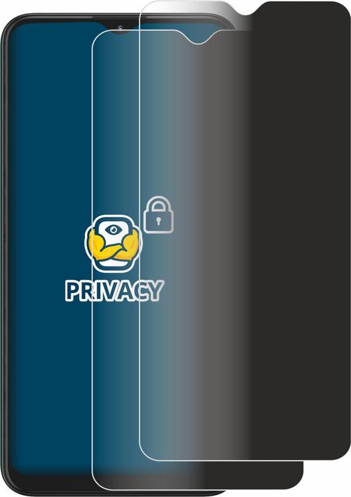 Productafbeelding BROTECT Anti-spionnetje privacyfolie Beschermfolie tegen blauw licht (2 Stuk, Motorola Moto G9 Play)