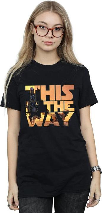 Image du produit Star Wars - T-shirt THE MANDALORIAN THE WAY POSTER TEXT - Femme (XL)