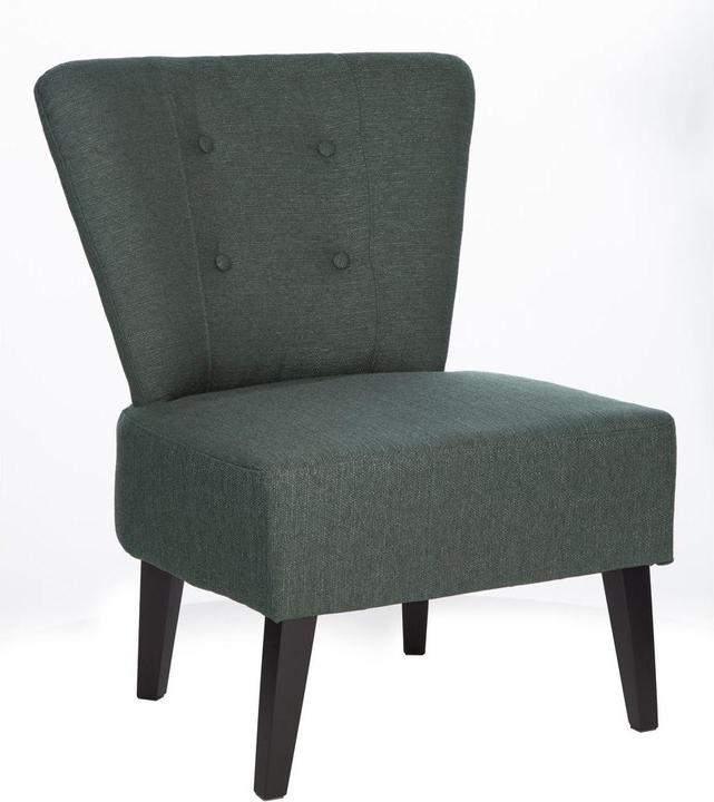 Paperflow BRIGHTON armchair, feet made of solid wood, charcoal.