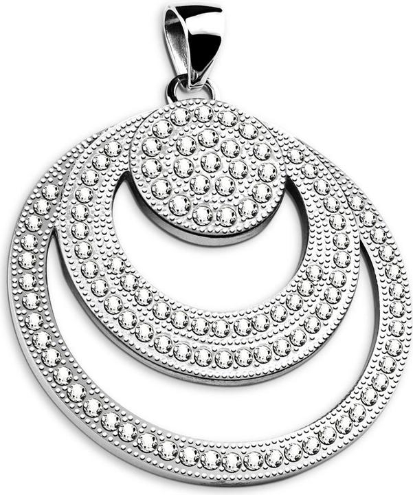 Image du produit Star Piercing Pendentif argent trois cercles (Acier chirurgical 316L)