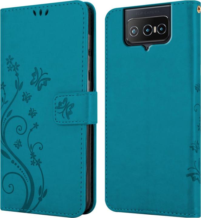 Immagine prodotto Cadorabo Custodia Flower Book (Asus Zenfone 8 Flip)