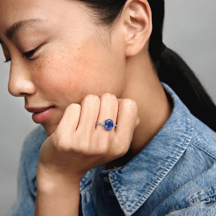 Produktbild Pandora Sparkling Statement Halo Ring (54, 925 Silber)