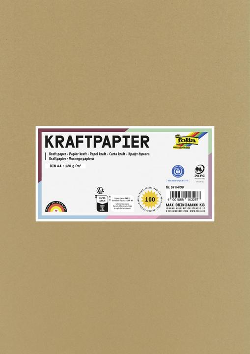 Image du produit Folia Papier kraft (120 g/m², 1 x)
