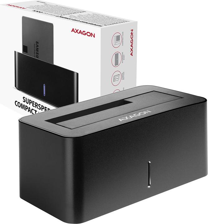 Actual product image Axagon ADSA-SN Storage Drive Docking Station USB 3.2 Gen 1 (3.1 Gen 1) Type-A Black (3.5")