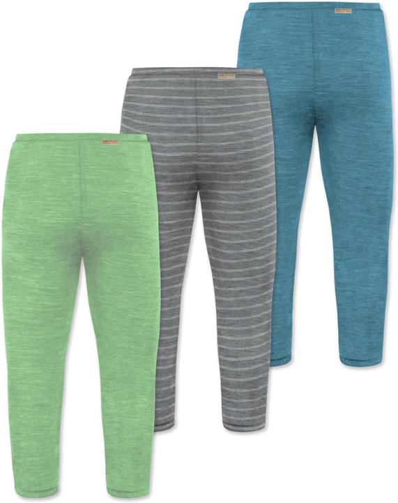 Immagine prodotto Normani Confezione da 3 pantaloni baby merino con piedini - 9543 (92)