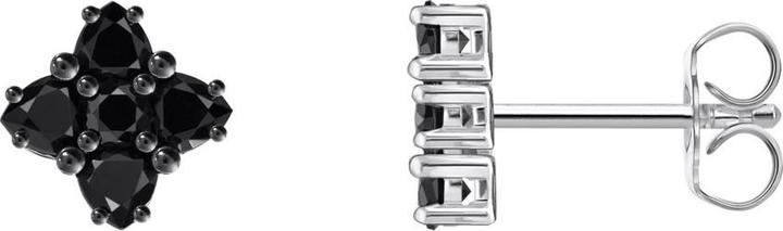 Thomas Sabo Ohrstecker in 4-eckigem Design (Geschwärzt, 925 Sterlingsilber)