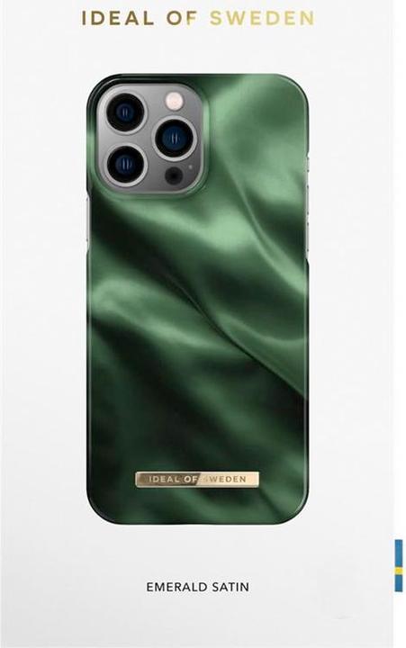 Actual product image iDeal Of Sweden Designer Hard Cover Emerald Satin (Apple iPhone 13 Pro Max)