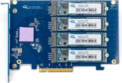Actual product image OWC 0TB Accelsior 4M2 PCIe M.2 NVMe SSD Adapter Card