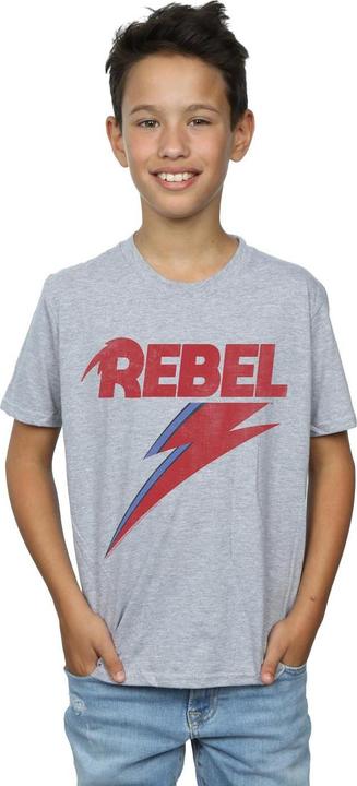 Immagine prodotto David Bowie Distressed Rebel Maglietta Ragazzi (128)