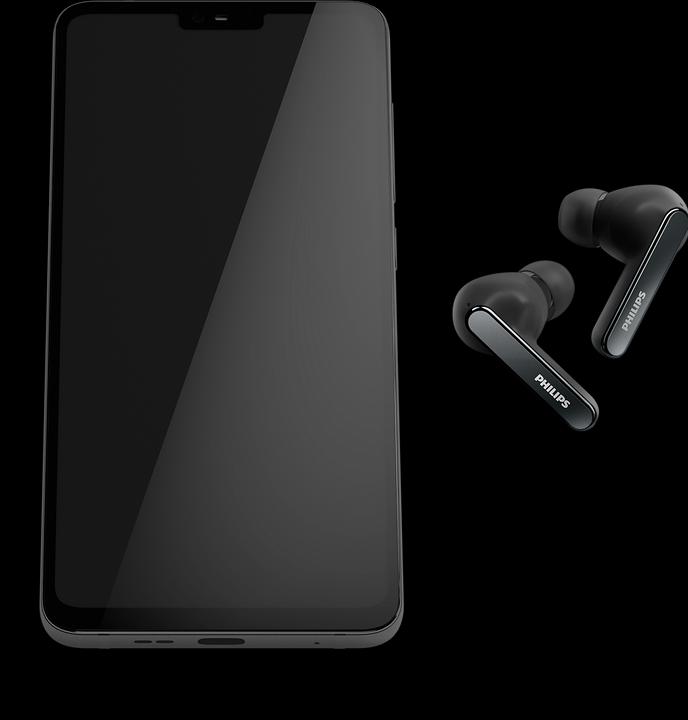 Actual product image Philips TAT5506BK/00 (ANC, 200 h, Wireless)