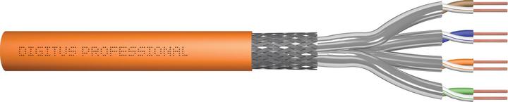 Produktbild Digitus CAT 7 S-FTP Installationskabel, 1200 MHz B2ca (EN 50575), AWG 23/1, 1000 m Trommel, Simplex, Farbe O (S/FTP, CAT7, 1000 m)