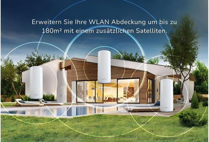Actual product image Netgear Orbi RBE773 Mesh WiFi 7 3er-Set