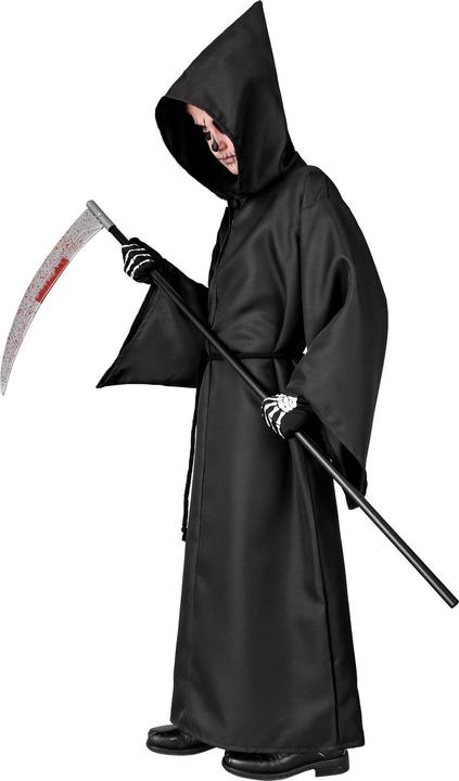 Actual product image Widmann Children's costume skeleton robe with hood, belt (128)