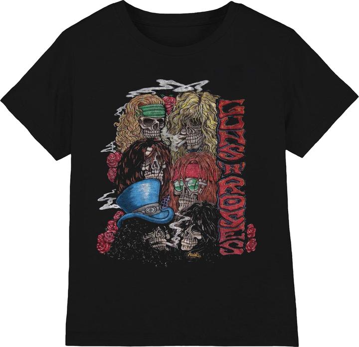 Actual product image Universal Textiles Adult Stacked Skulls T-shirt (M)