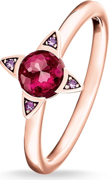Produktbild Thomas Sabo Ring Farbige Steine rosé (50, 925 Silber)