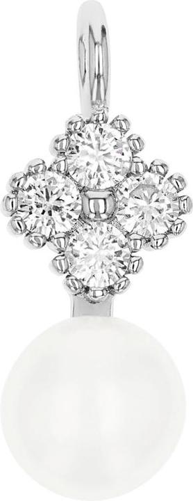 Image du produit Amor Pendentif pour femme, argent sterling 925, zirconium synth., perle de culture d'eau douce (Argent 925)