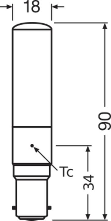Produktbild Osram Led Special T Slim (B15d, 7 W, 806 lm, 1 x, E)