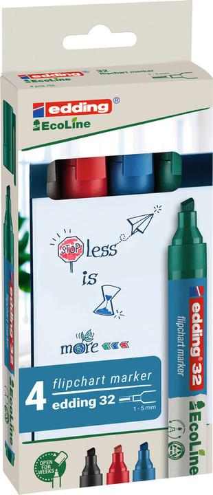 Productafbeelding Edding Flipchart 32 (Veelkleurig, 5 mm, 4 x)