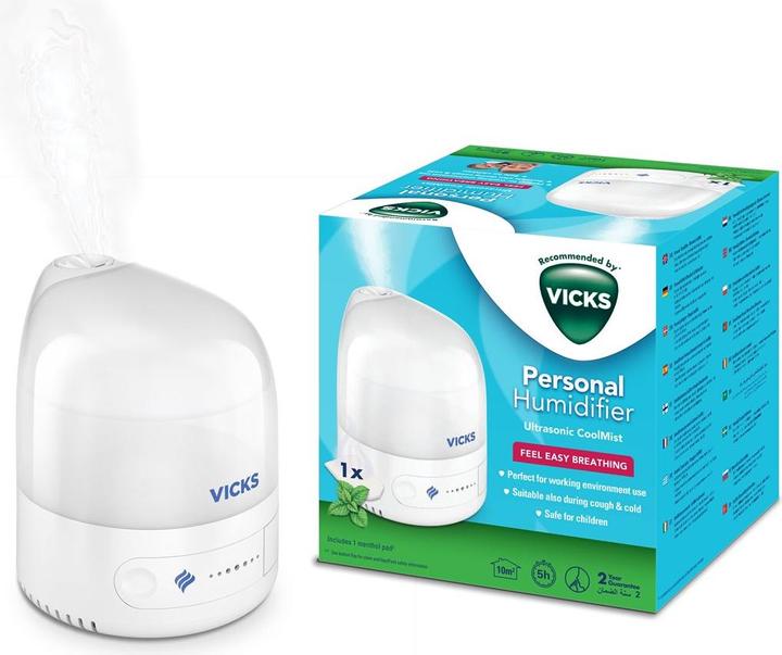 Image du produit Vicks Cool Mist humidificateur à ultrasons VUL510E4 (10 m²)