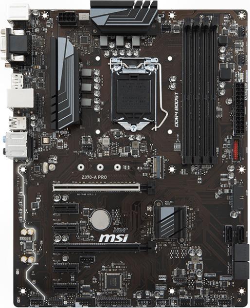 Actual product image MSI Z370-A Pro (LGA 1151, Intel Z370, ATX)