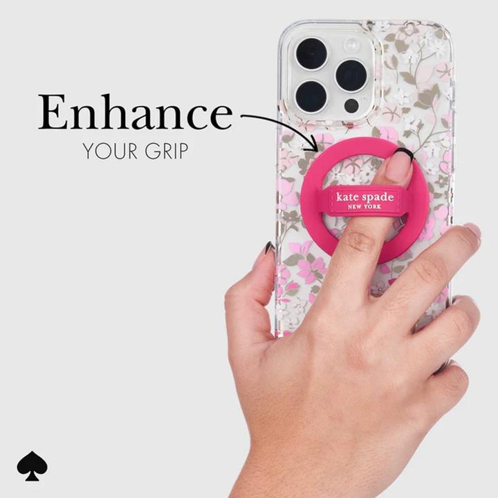 Produktbild Kate Spade Magnetischer Schlaufengriff – MagSafe Fingergriff (Pom Pom Pink)
