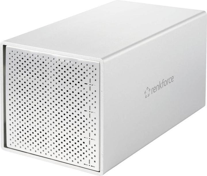Actual product image Renkforce RF-5587610 SATA hard drive enclosure 2.5 inch, 3.5 inch USB-C® 5Gbps (2.5", 3.5")