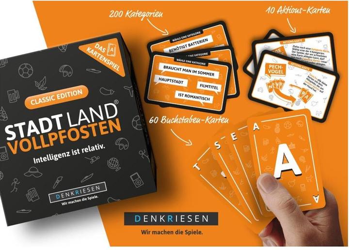 Produktbild Denkriesen Stadt Land Vollpfosten - Intelligenz ist relativ (Deutsch)