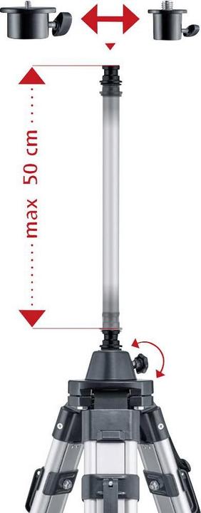 Produktbild Laserliner Variables Kurbelstativ Wechseladapter (Metall)