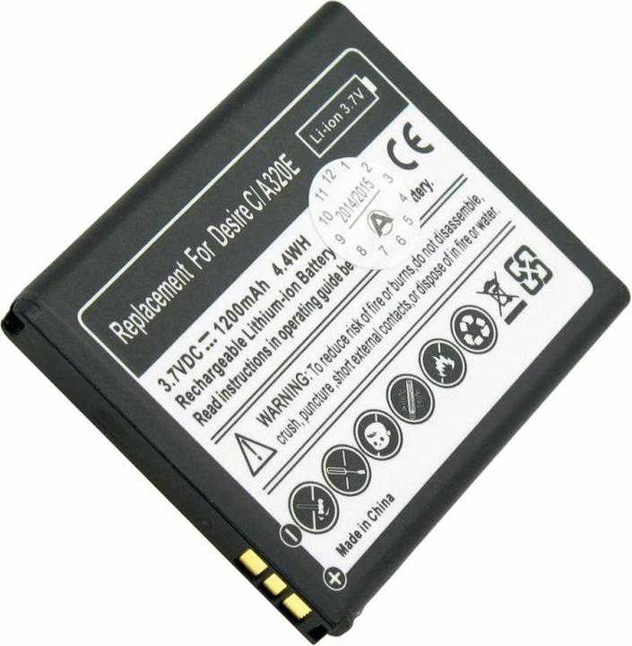 Actual product image HTC Desire C Battery BA S850