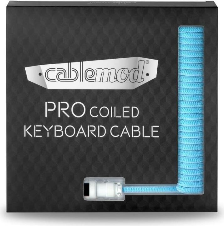 Immagine prodotto CableMod Cavo per tastiera a spirale Pro da USB-C a USB tipo A, Blueberry Cheesecake (1.50 m, USB 2.0)