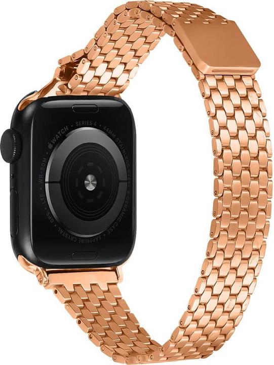 Image du produit Cover-Discount Apple Watch 44/45/49mm - Bracelet en acier inoxydable avec boucle magnétique (Acier inoxydable)