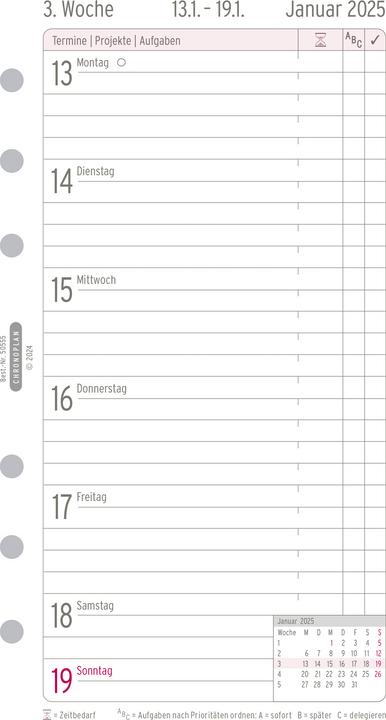 Actual product image Chronoplan Weekly schedule (German)