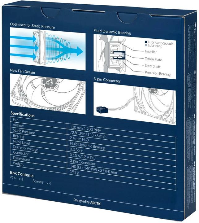 Actual product image Arctic P14 (140 mm, 1 x)