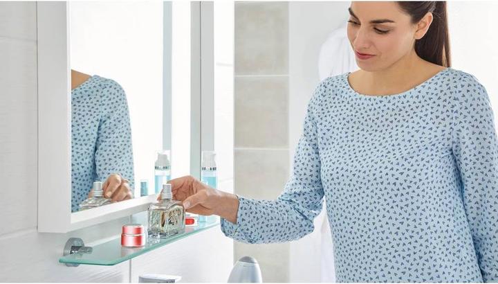 Actual product image tesa SMOOZ glass shelf incl. adhesive solution without drilling (5 x 18 x 70.5 cm)
