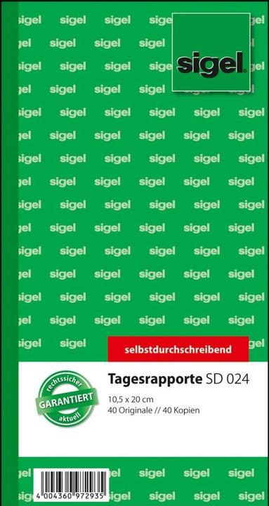 Actual product image Sigel Daily reports (40 x)