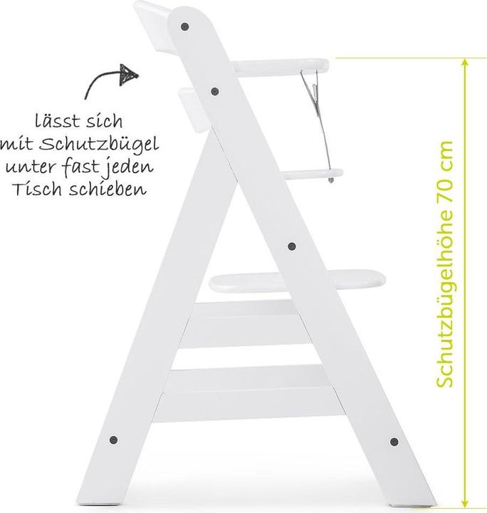 Produktbild Hauck Hochstühle Alpha Plus White Newborn Set - 4-tlg. Hochstuhl + (Hochstuhl)