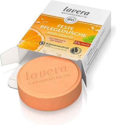 Lavera Solid Care Douche High Vitality met Biologische Sinaasappel en Biologische Munt 50g