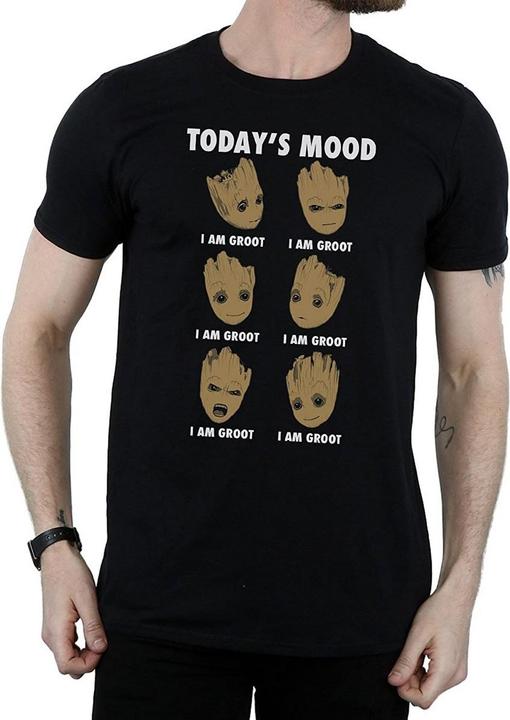 Actual product image Guardians of the Galaxy Mens Today's Mood Baby Groot Cotton T-Shirt (3XL)