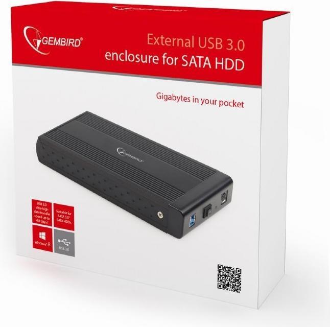 Image du produit Gembird EE3-U3S-3 Boîtier pour disque dur Boîtier pour disque dur 3,5 pouces (3.5")