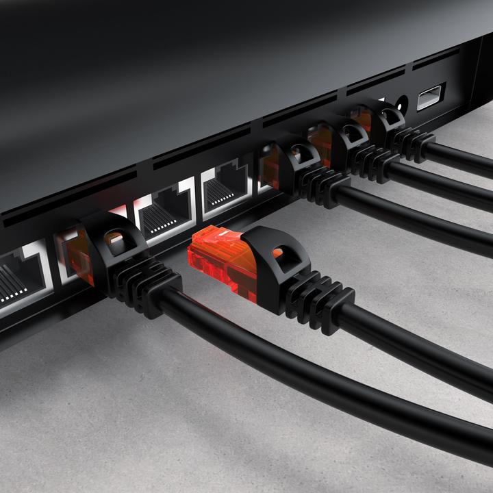 Image du produit CSL CAT.6 network cable - Ethernet Gigabit Lan cable RJ45 - patch cable - comp. CAT.5 CAT.6 CAT.7 CAT.8 (UTP, CAT6, 0.25 m)